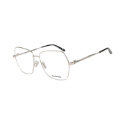 Balenciaga Square Metal Eyeglasses Silver