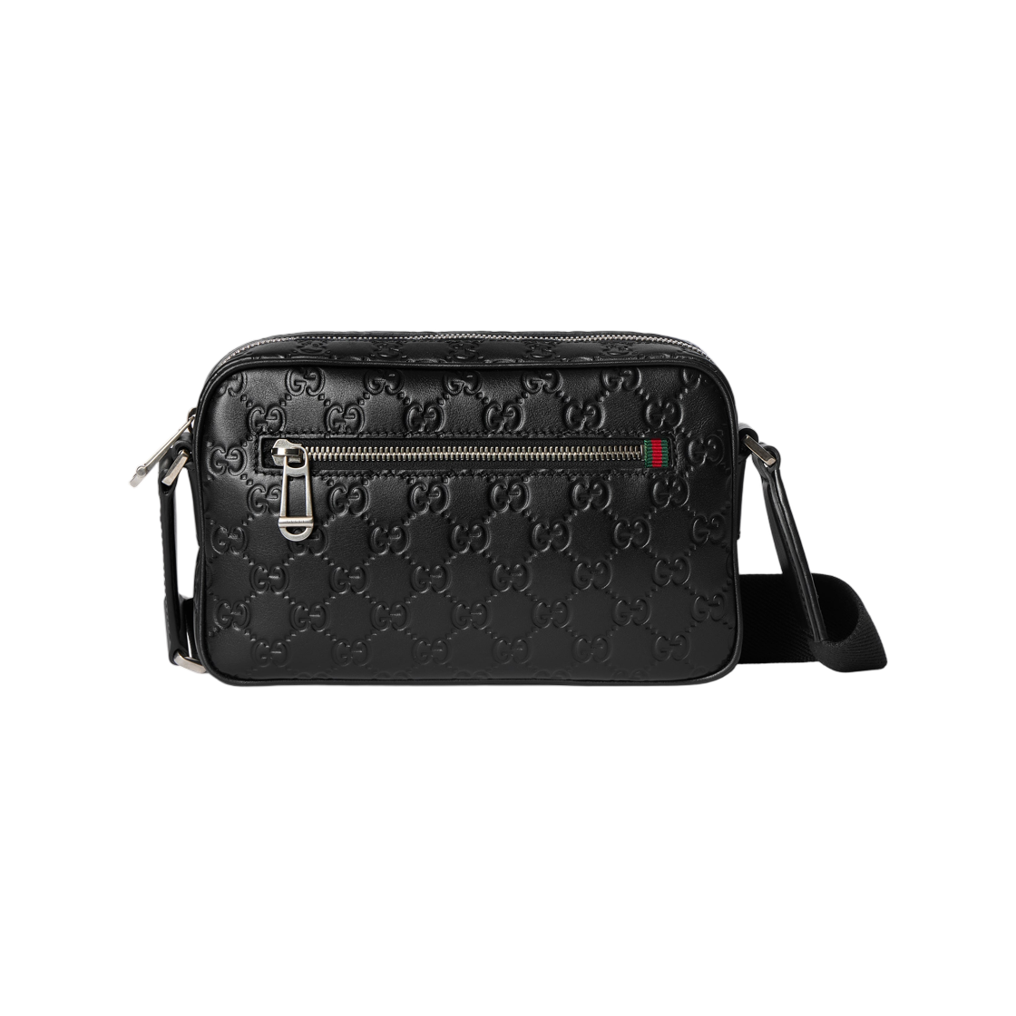 850242-AAFOM-1053 Gucci GG Emblem Small Crossbody Bag Black