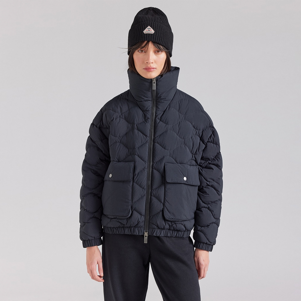 피레넥스 (24FW) 에놀라 숏 봄버 다운 자 - 블랙(Pyrenex (24FW) ENOLA Short Bomber Down Jacket - Black) - 3