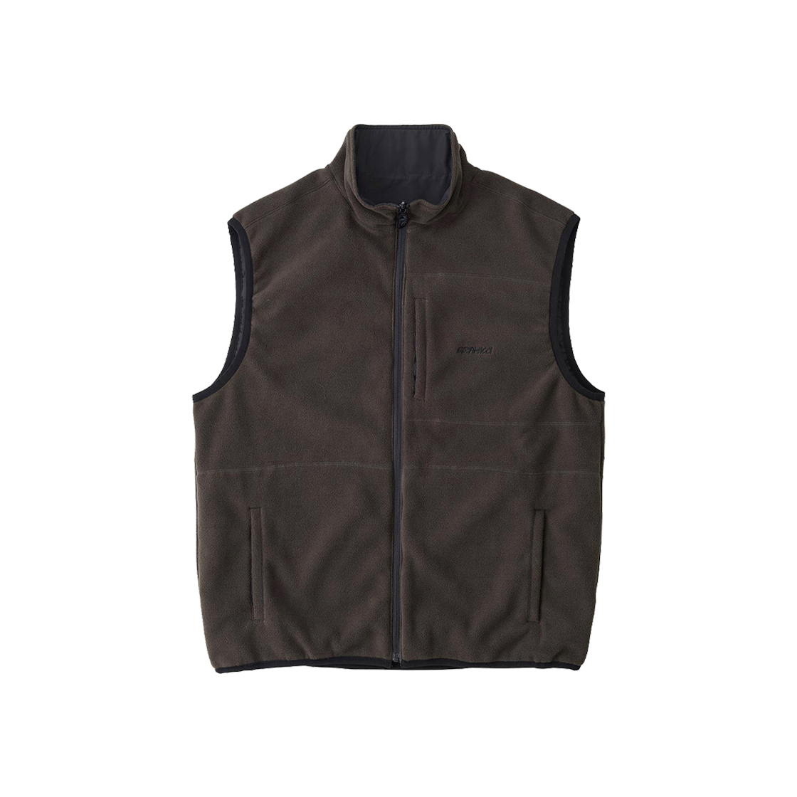 GRA252XVT03 Gramicci Thermal Fleece Reversible Vest Tobacco
