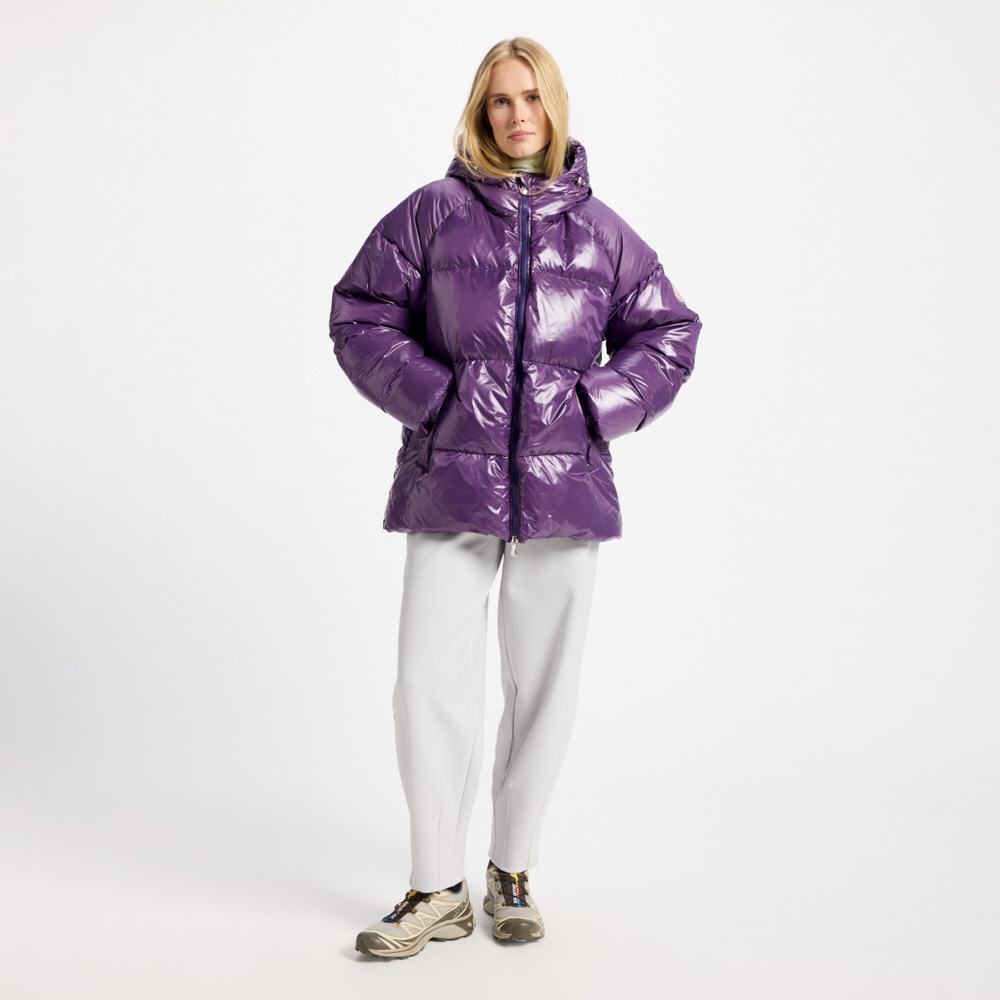 피레넥스 스텐 후디드 유니섹스 다운 자켓 - 퍼플 레인(Pyrenex STEN Hooded Unisex Down Jacket - Purple Reign) - 3