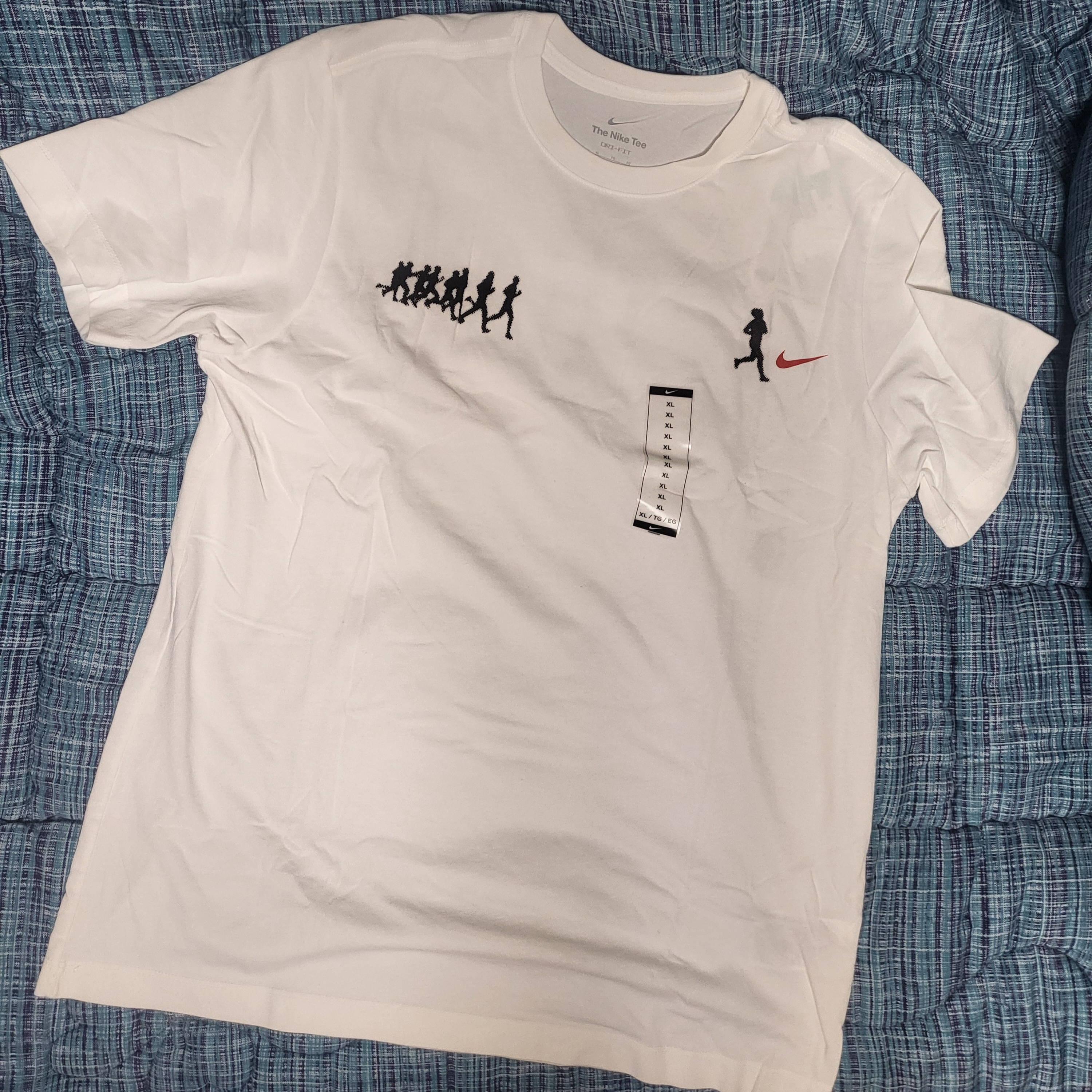 Nike Dri-Fit Running T-Shirt Summit White - Asia 착용 스타일