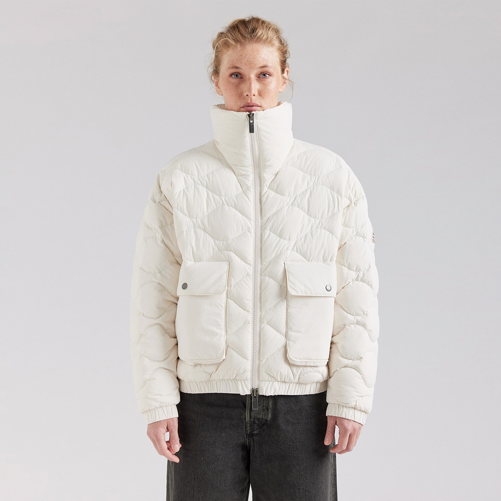 피레넥스 (24FW) 에놀라 숏 봄버 다운 자켓 - 초크(Pyrenex (24FW) ENOLA Short Bomber Down Jacket - Chalk) - 3