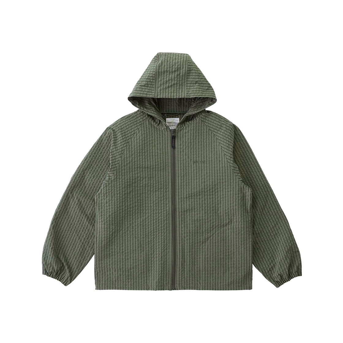 GRA252MJK13 Gramicci Northside Plaid Hooded Jacket Olive