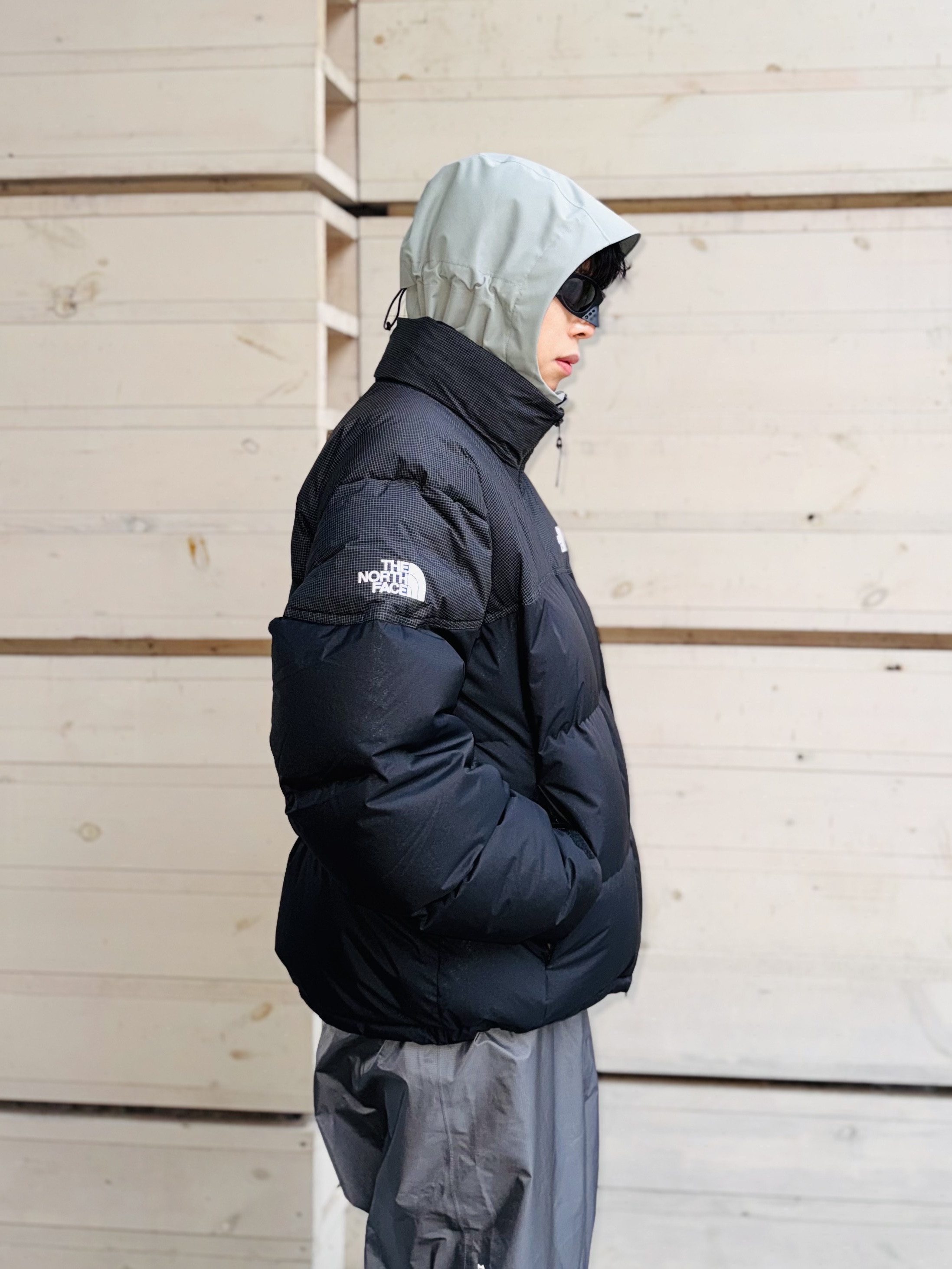 The North Face Remaster Down Jacket Black - 25FW, The North Face Remaster Down Jacket Brown 착용 스타일 - 2