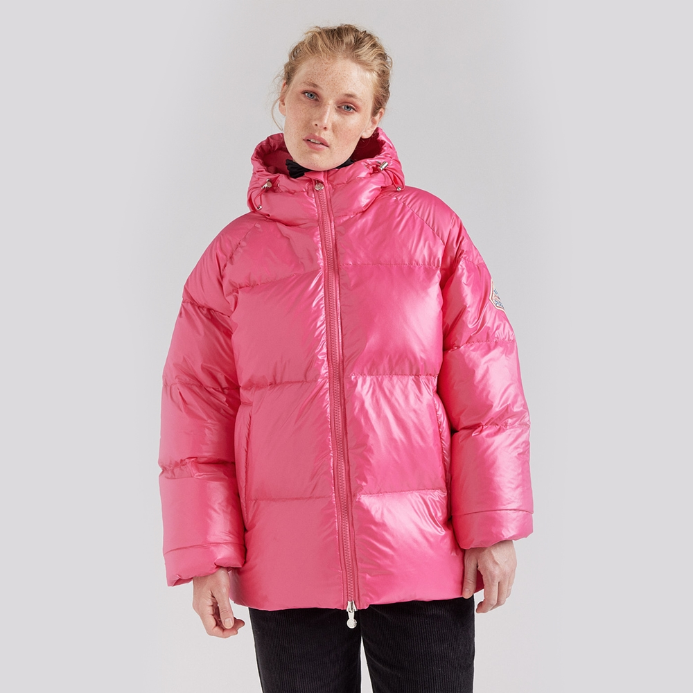 피레넥스 (24FW) 스텐 후디드 유니섹스 다운 자켓 - 라즈베리 소르베(Pyrenex (24FW) STEN Hooded Unisex Down Jacket - Raspberry Sorbet) - 6