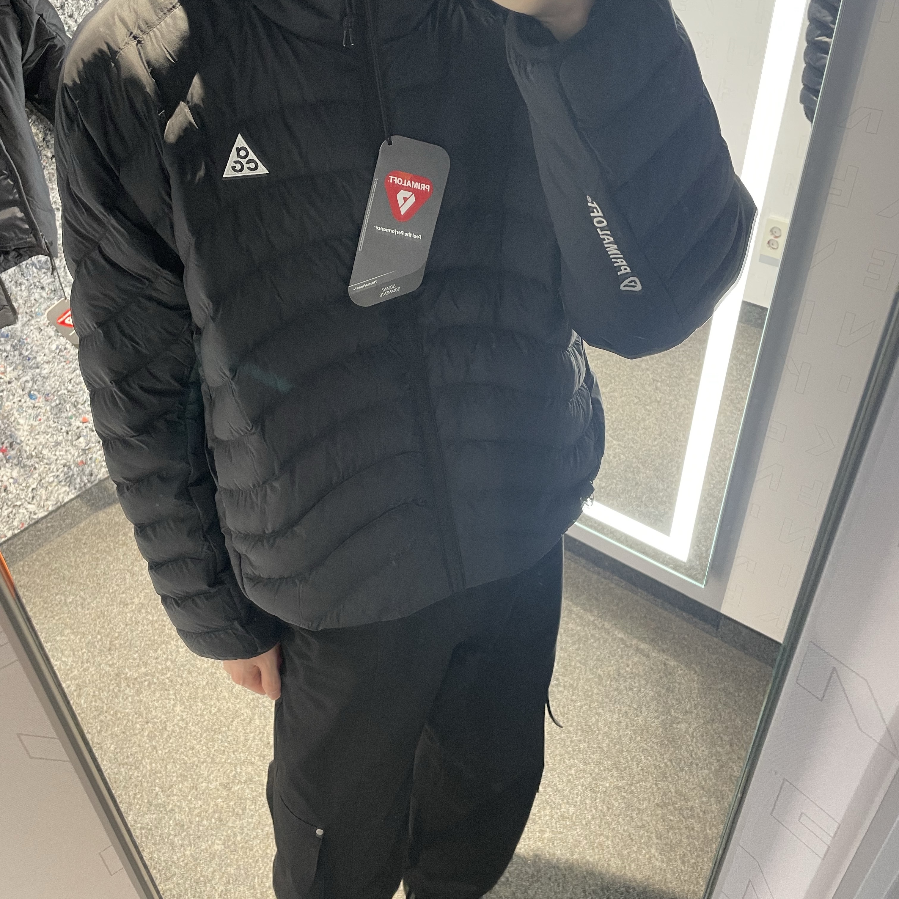 Nike ACG Lava Flow Therma-Fit ADV Jacket Black Summit White - Asia 착용 스타일 - 1