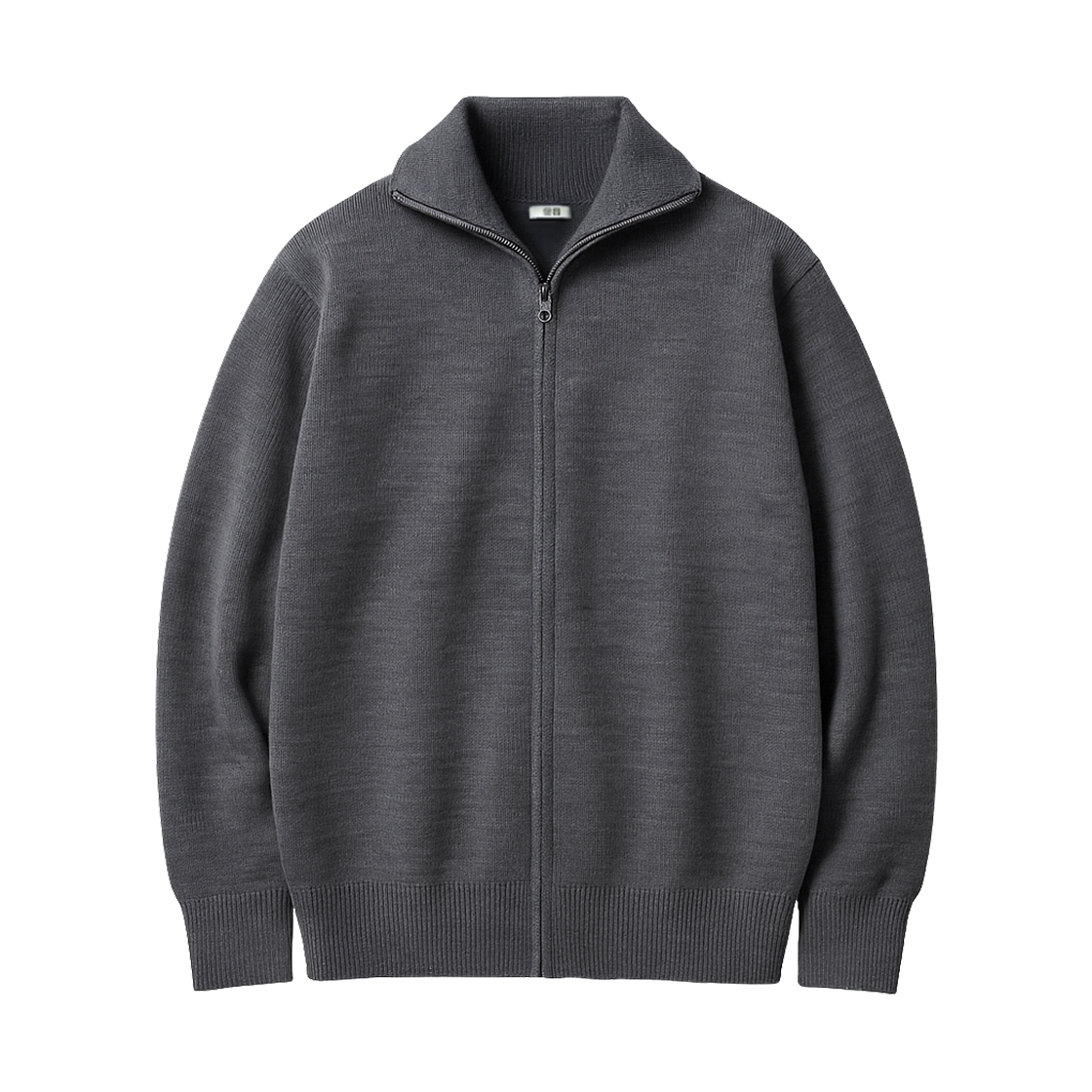 유니클로 U 더블 페이스드 집업 자켓 그레이(Uniqlo U Double Faced Zip Up Jacket Gray)