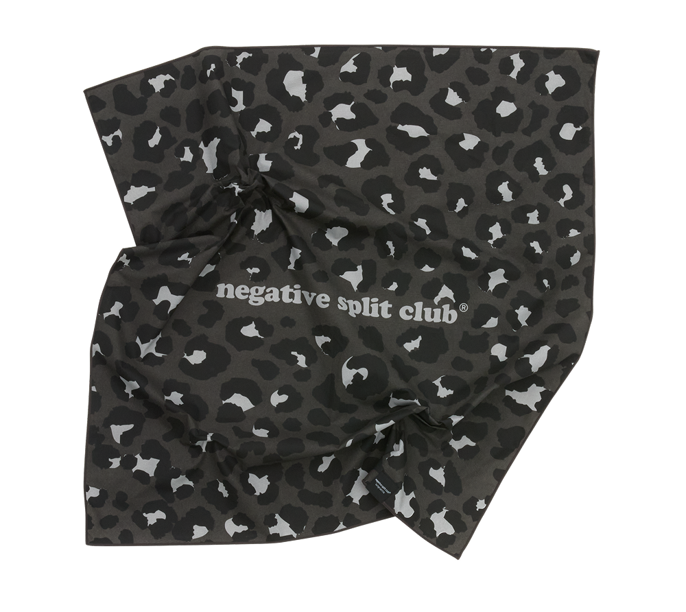SA25BK-ACC-002 negative split club Leopard Bandana Swift Pro Charcoal