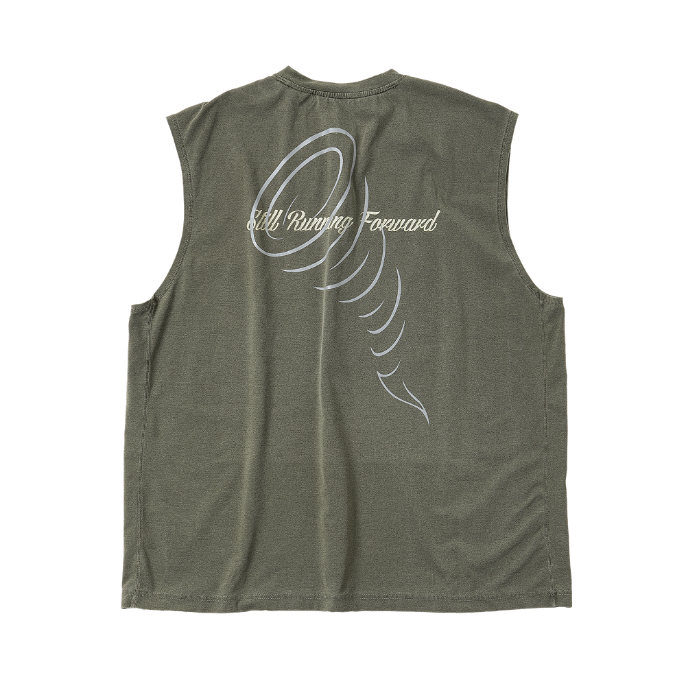 네거티브 스플릿 클럽 소로나 피그먼트 허리케인 싱글렛 카키(negative split club Sorona Pigment Hurricane Singlet Khaki)