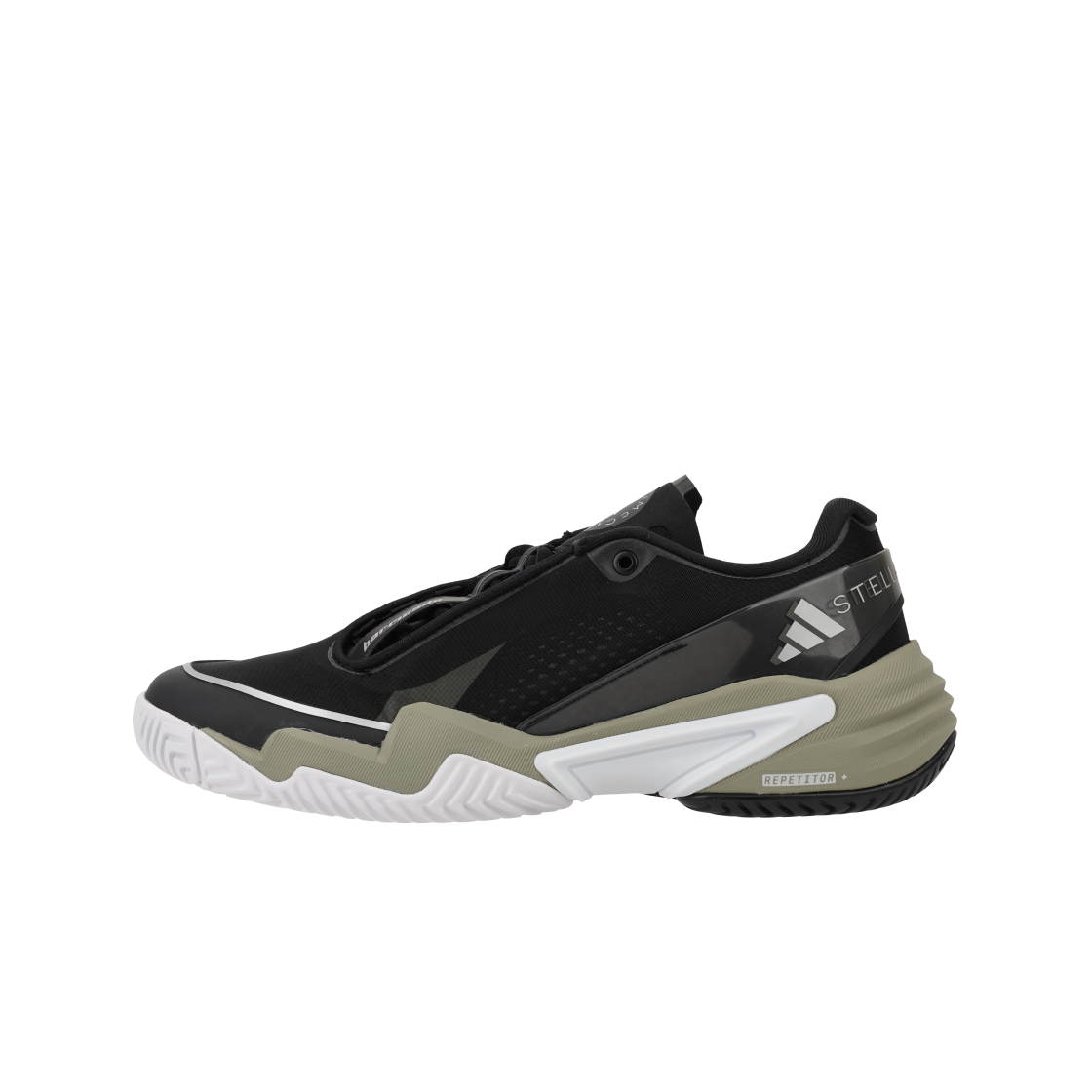 (W) 아디다스 x 스텔라 맥카트니 바리케이드 코어 블랙 실버 메탈릭((W) Adidas x Stella McCartney Barricade Core Black Silver Metallic) - 3