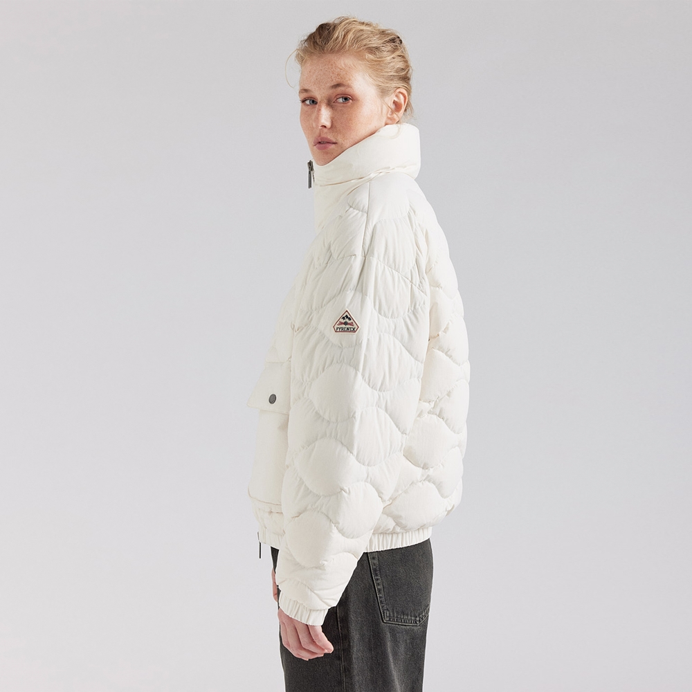 피레넥스 (24FW) 에놀라 숏 봄버 다운 자켓 - 초크(Pyrenex (24FW) ENOLA Short Bomber Down Jacket - Chalk) - 4