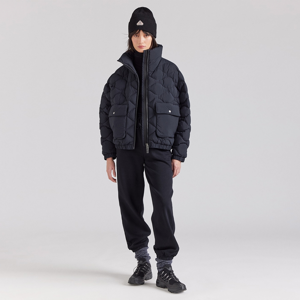 피레넥스 (24FW) 에놀라 숏 봄버 다운 자 - 블랙(Pyrenex (24FW) ENOLA Short Bomber Down Jacket - Black) - 2