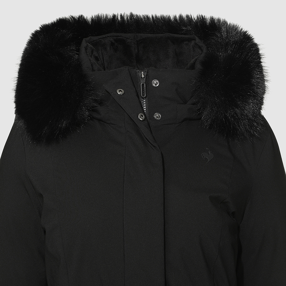 르꼬끄 스포르티브 여성 레귤러핏 롱 구스 다운 자켓 - 블랙 QQ422ODJN2(le coq sportif Women's Slim-Fit Belted Long Goose Down Jacket Black) - 6