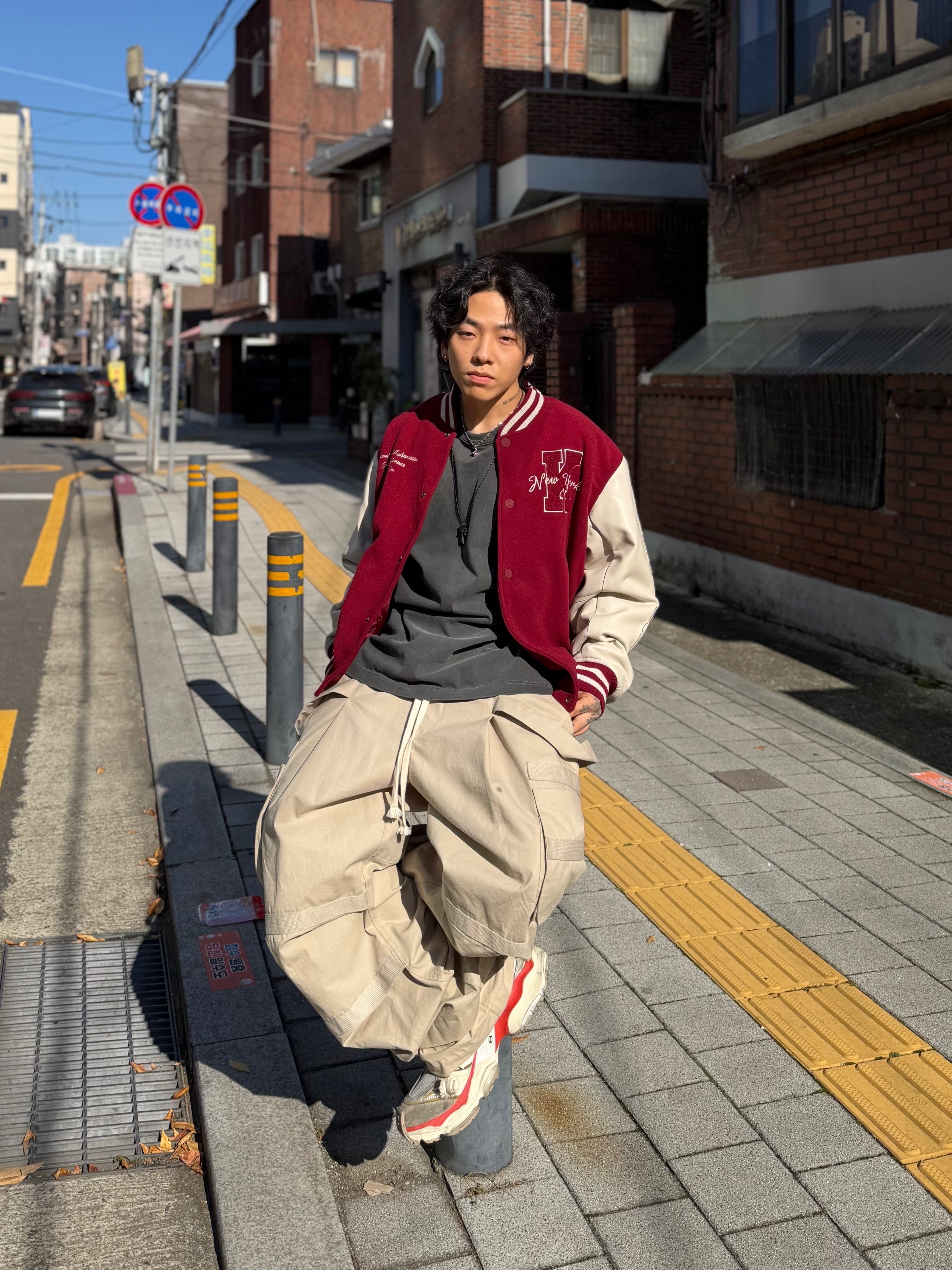 Balenciaga Cargo Sneakers Beige Grey Red, Wapworks Hard Knocks Cargo Pants Dune 착용 스타일 - 7