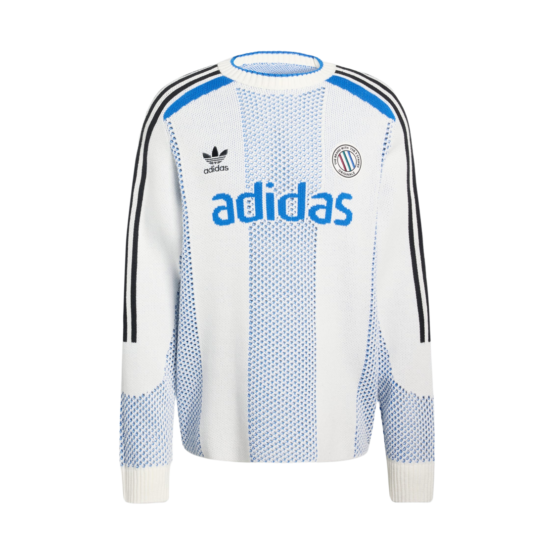 아디다스 오리지널스 아디컬러 블록코어 롱슬리브 라이트웨이트 풀오버 화이트 - KR 사이즈(Adidas Originals Adicolor Blokecore Long Sleeve Lightweight Pullover White - KR Sizing) - 1