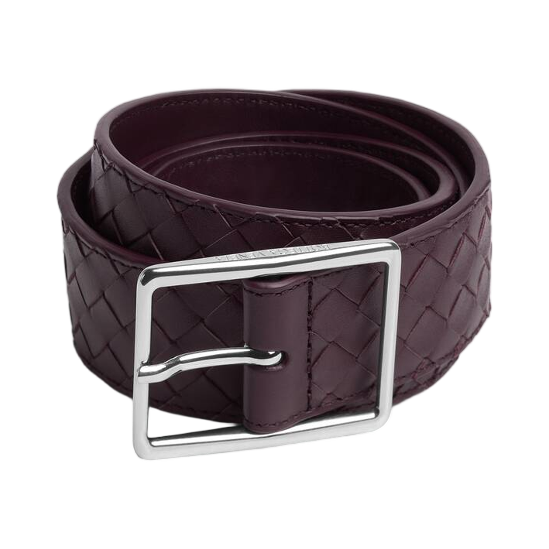 보테가 베네타 인트레치아토 피콜로 벨트 다크 바롤로(Bottega Veneta Intrecciato Piccolo Belt Dark Barolo)