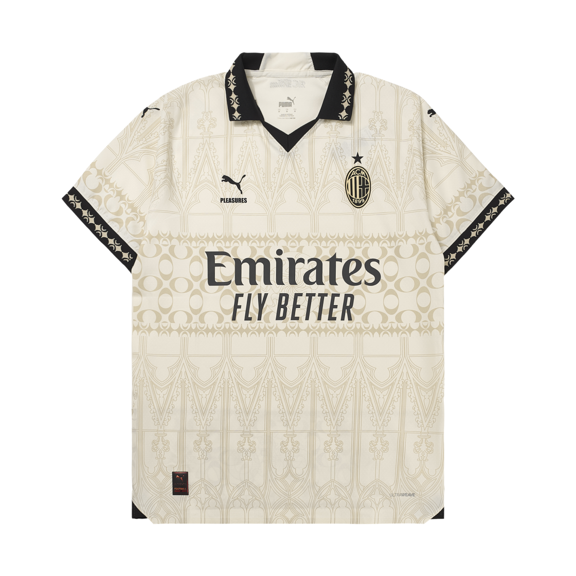 푸마 x 플레져스 AC 밀란 2023/24 프로모 저지 어센틱 프리스틴 그래놀라 (논 마킹 버전)(Puma x Pleasures AC Milan 2023/24 Promo Jersey Authentic Pristine Granola (Non Marking Ver.))