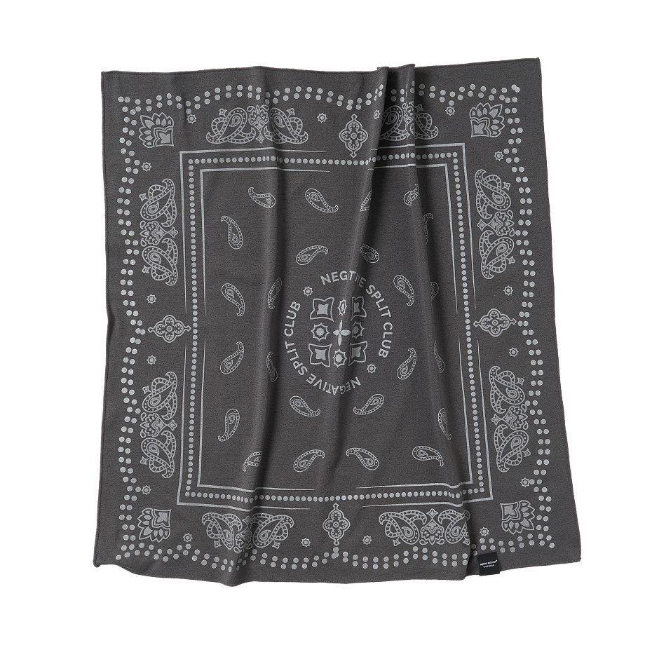 25FWABD01CH negative split club Paisley Bandana Swift Pro Charcoal