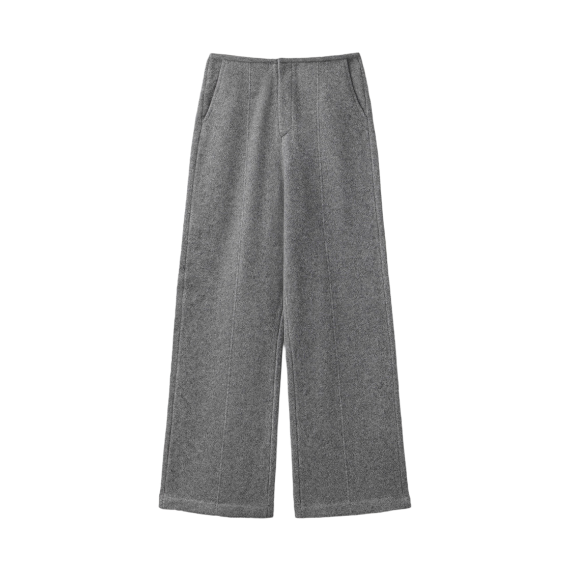 UM254WPT87GR UMARMUNG Wool Cashmere Wide Pants_Heather Grey