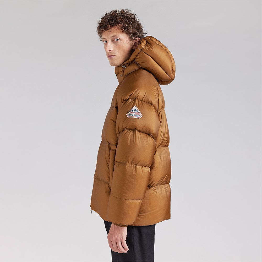 피레넥스 (24FW) 스텐 3 립스탑 후드 다운 자켓 - 브론즈 브라운(Pyrenex (24FW) STEN 3 RIPSTOP Hooded Down Jacket - Bronze Brown) - 6