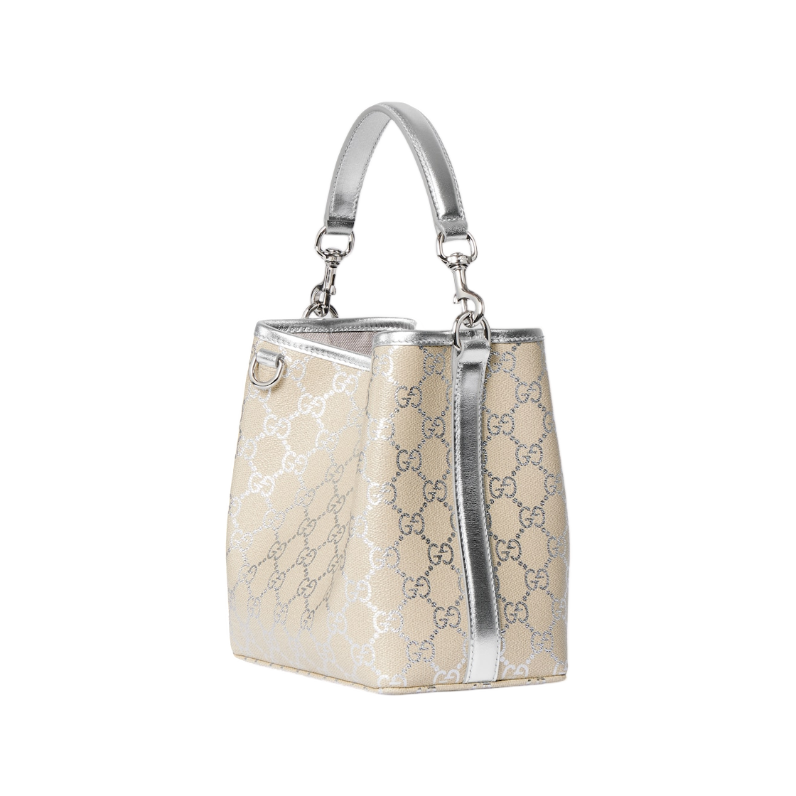 구찌 GG 엠블럼 스몰 버킷백 실버(Gucci GG Emblem Small Bucket Bag Silver) - 2