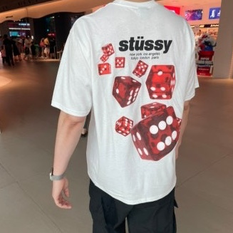 Stussy Rollers T-Shirt White 착용 스타일