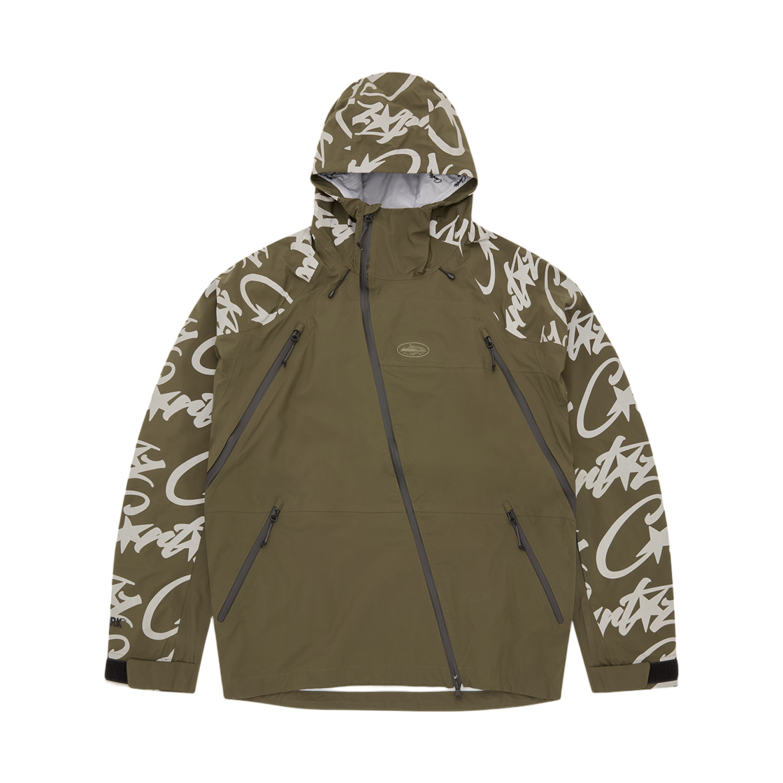 - Corteiz Elitework Waterproof Shell Jacket V2 Khaki