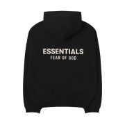 Essentials Fleece Hoodie Black - 24FW