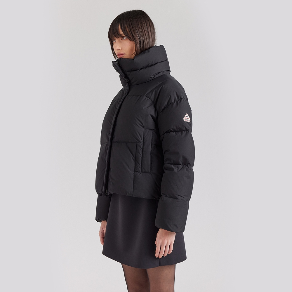 피레넥스 (24FW) 하모니 크롭 숏 다운 자켓 - 블랙(Pyrenex (24FW) HARMONIE Crop Short Down Jacket - Black) - 4