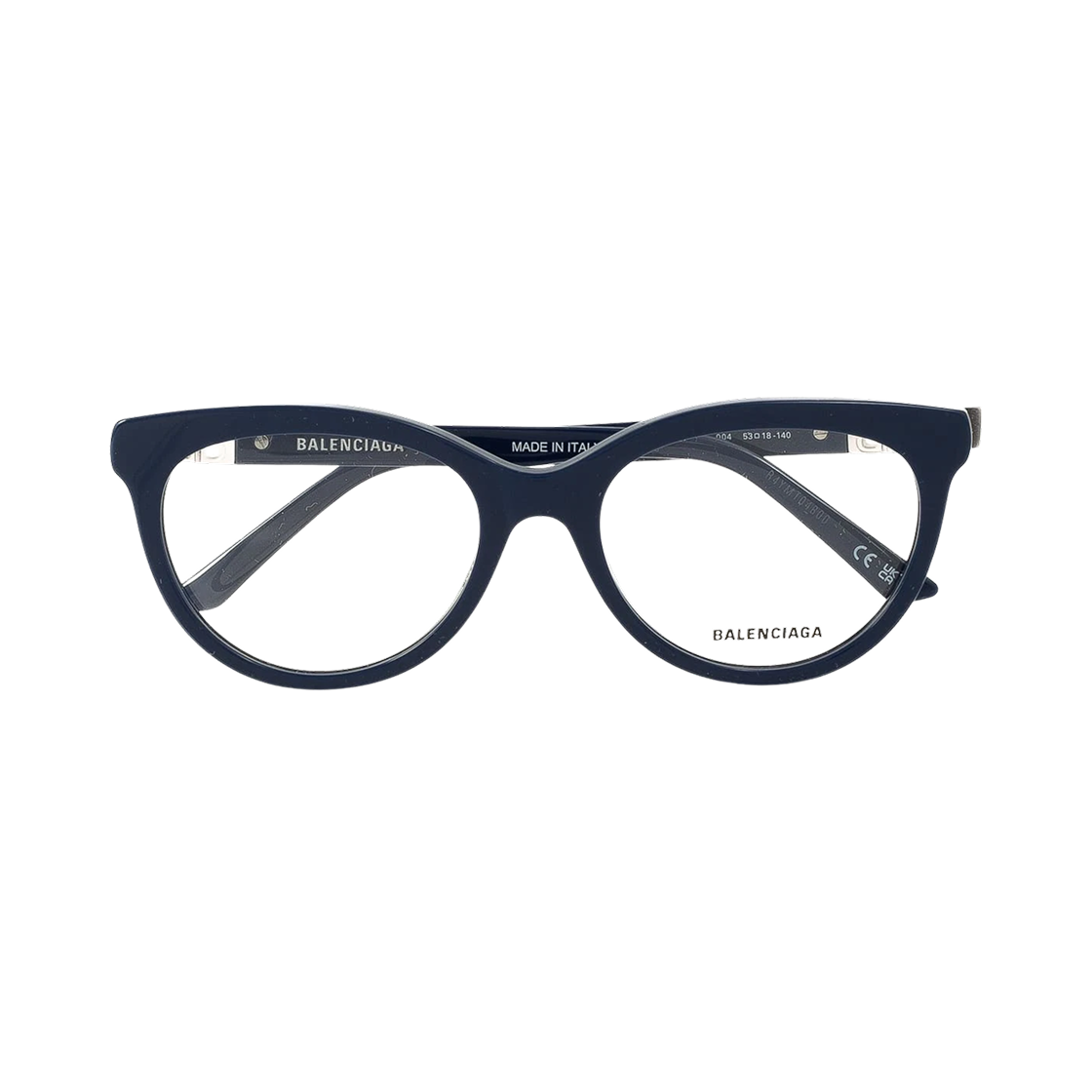 BB0185O004 (W) Balenciaga Cat Eye Eyeglasses Blue
