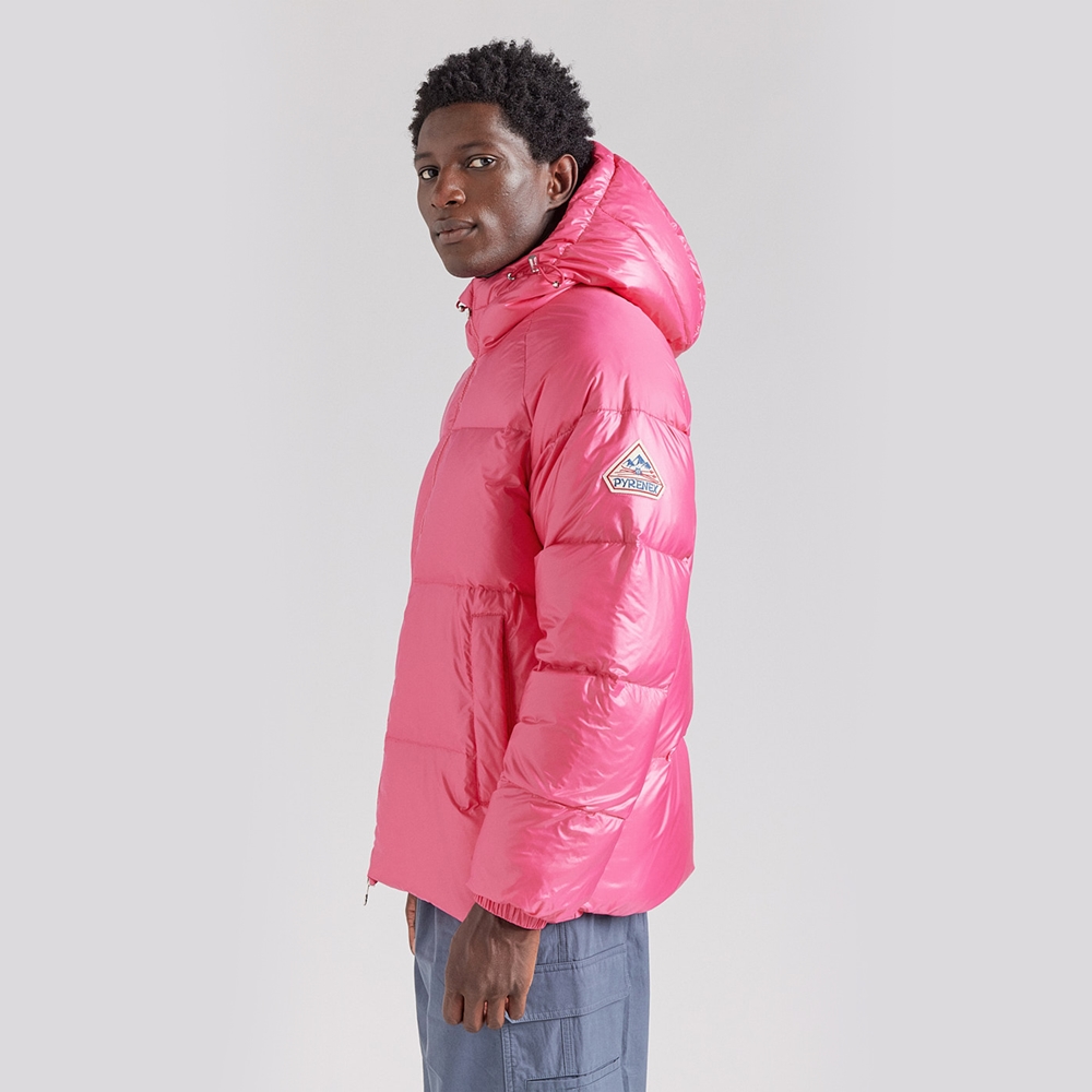 피레넥스 (24FW) 스텐 후디드 유니섹스 다운 자켓 - 라즈베리 소르베(Pyrenex (24FW) STEN Hooded Unisex Down Jacket - Raspberry Sorbet) - 5