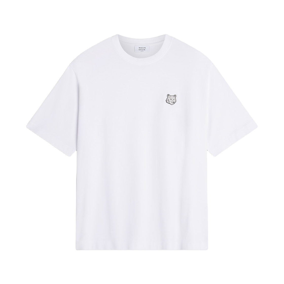 PM00109KJ0119 P100 [25% 쿠폰] Maison Kitsune Fox Head Oversize T-Shirt White