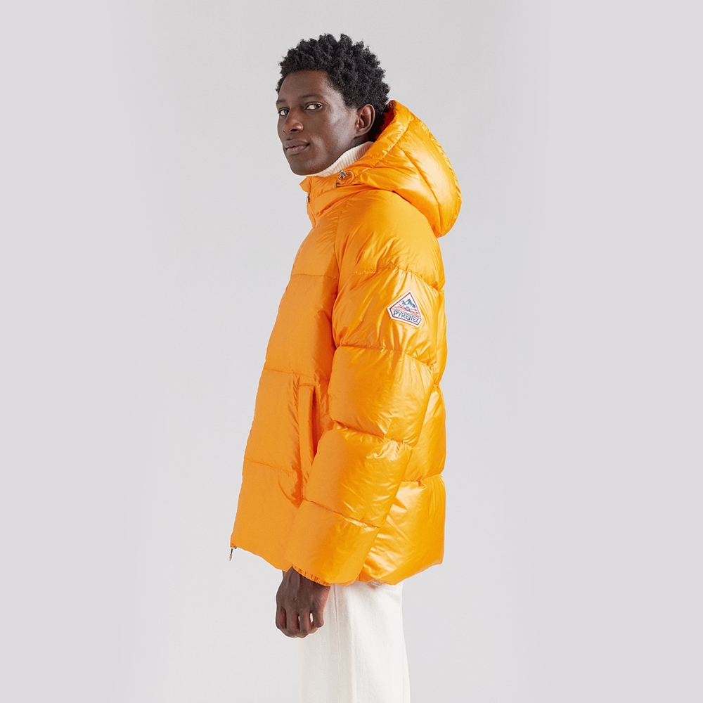 피레넥스 (24FW) 스텐 후디드 유니섹스 다운 자켓 - 카드뮴 옐로우(Pyrenex (24FW) STEN Hooded Unisex Down Jacket - Cadmium Yellow) - 5