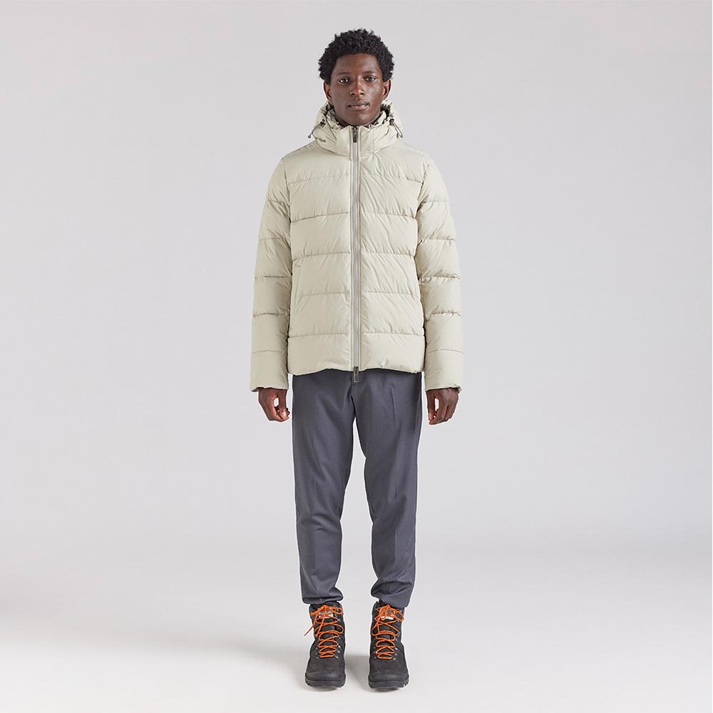 피레넥스 (24FW) 스파우트닉 미니 립스탑 2 후드 다운 자켓 - 윌로우 그레이(Pyrenex (24FW) SPOUTNIC MINI RIPSTOP 2 Hooded Down Jacket - Willow Grey) - 2