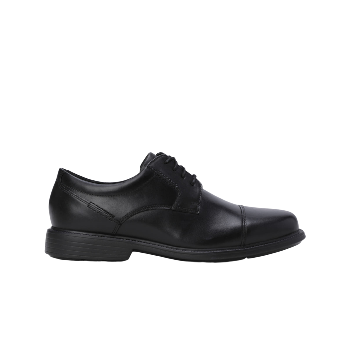 락포트 찰스 로드 캡 토 블랙 - W 와이드(Rockport Charles Road Cap Toe Black - W Wide)