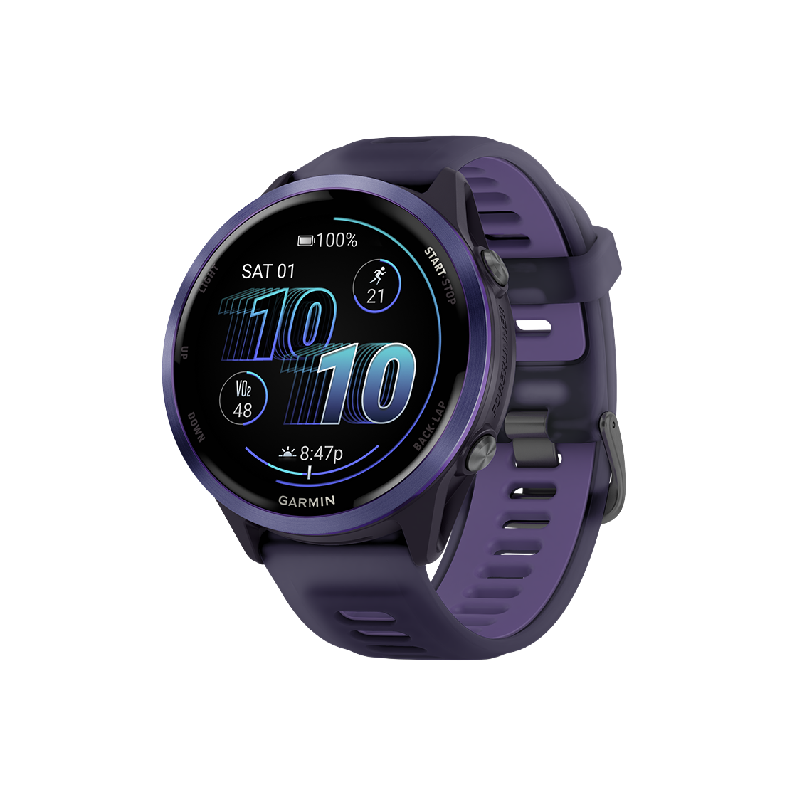 [10% 적립] 가민 포러너 570 47mm GPS 스마트워치 퍼플([10% 적립] Garmin Forerunner 570 47mm GPS Purple)