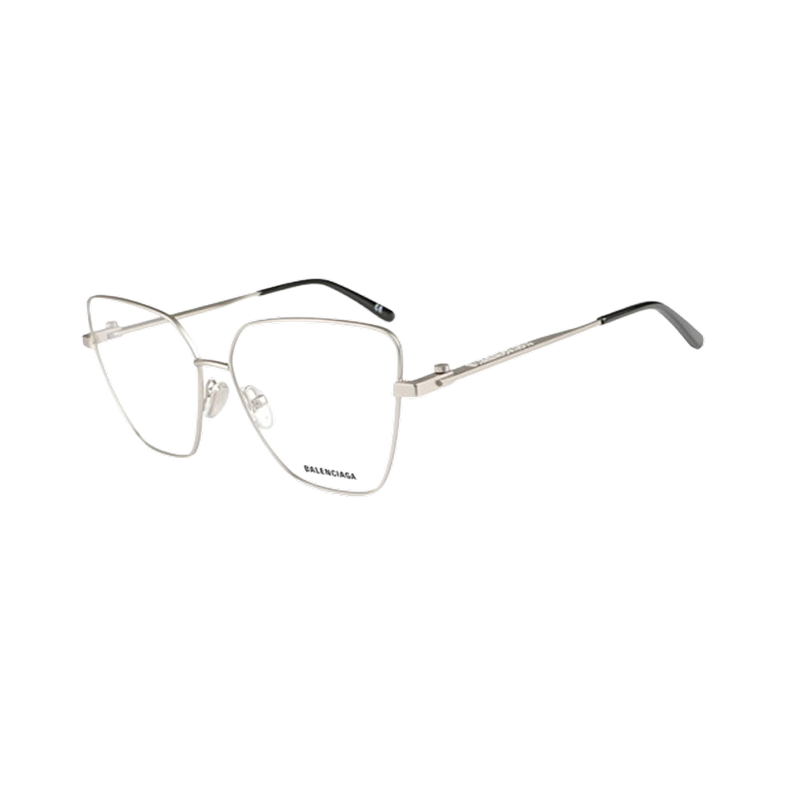 BB0170O001 (W) Balenciaga Cat Eye Eyeglasses Silver