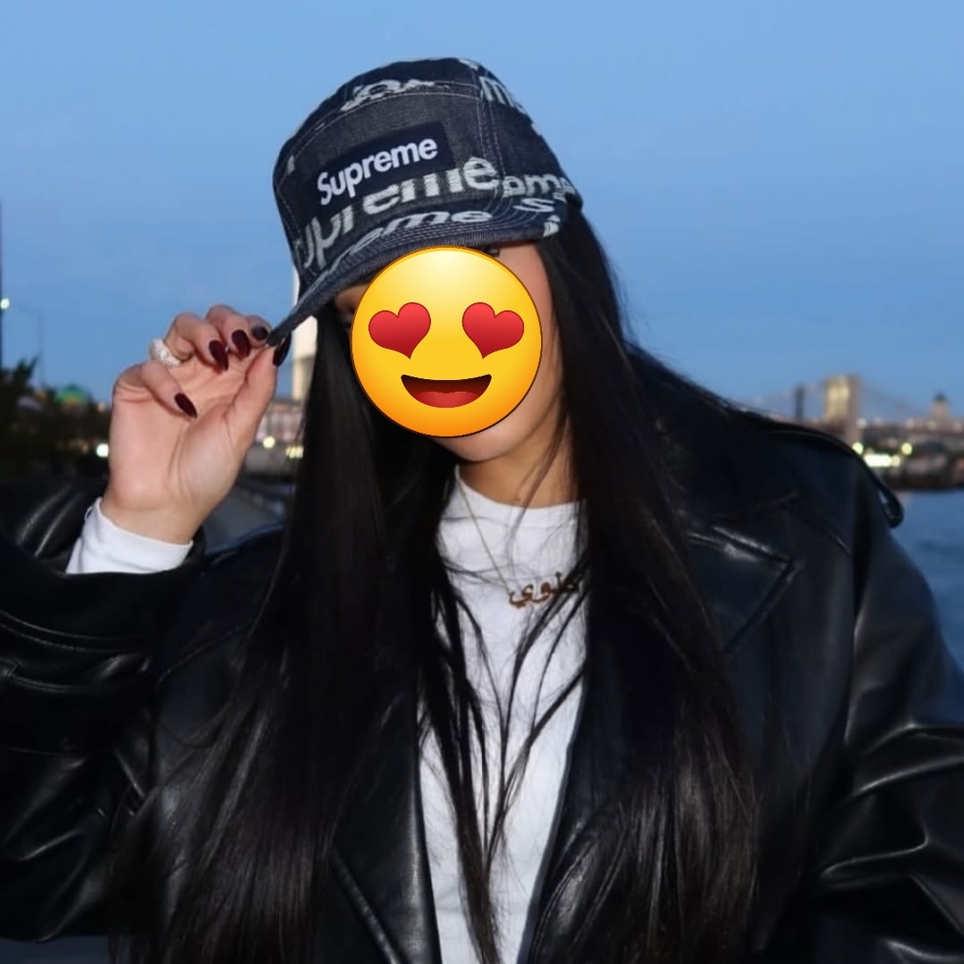 Supreme Jacquard Logos Denim Camp Cap Rigid Indigo - 25FW 착용 스타일 - 1