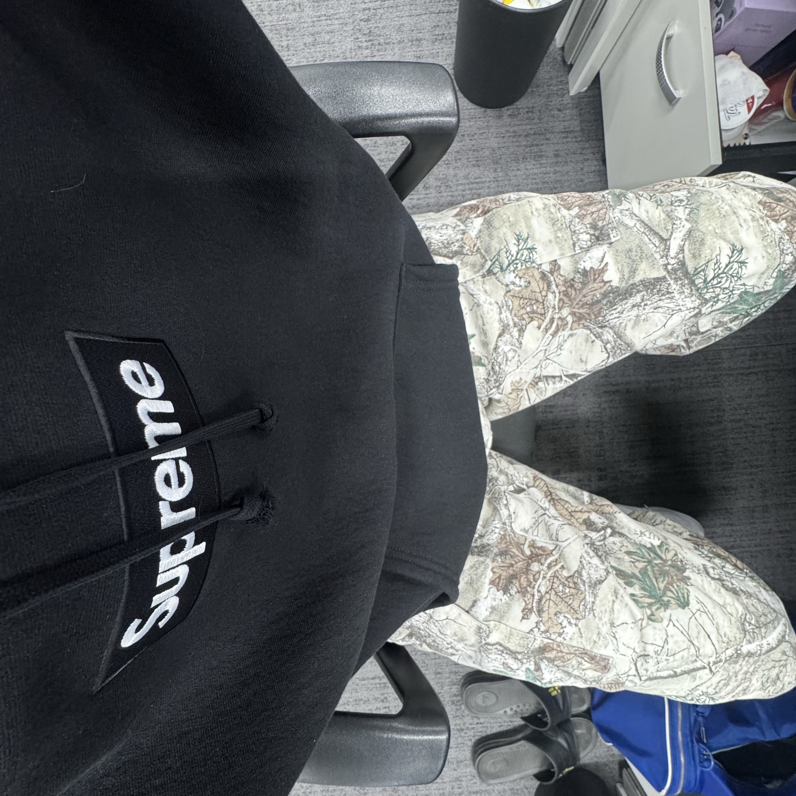 Supreme Box Logo Hooded Sweatshirt Black - 24FW 착용 스타일