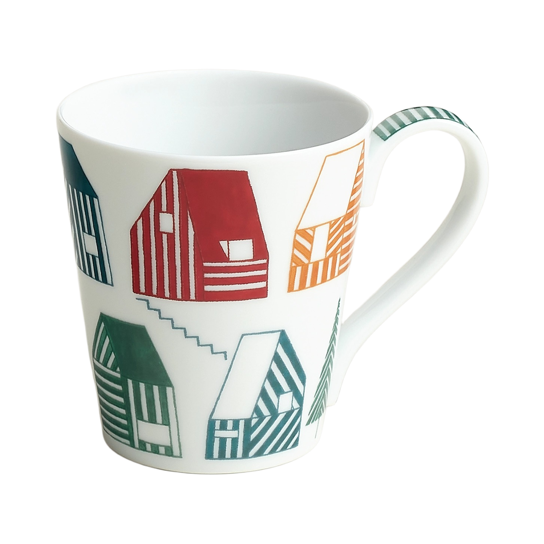 에르메스 레 까반 하우스 머그 (1개입)(Hermes Les Cabanes Houses Mug (1 Plate))