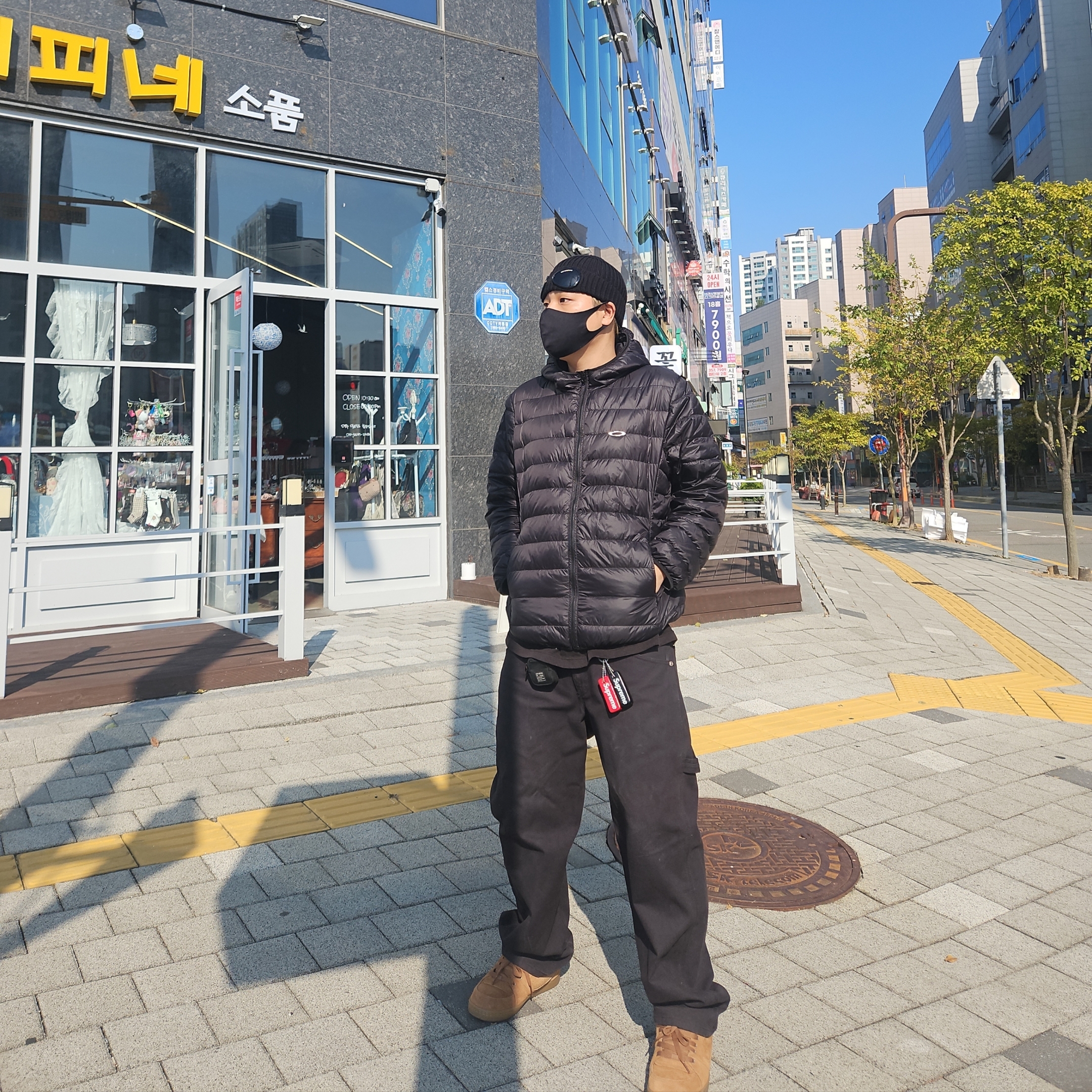 C.P. Company Extra Fine Merino Wool Goggle Beanie Black - 24FW, C.P. Company Extra Fine Merino Wool Goggle Beanie Black 착용 스타일