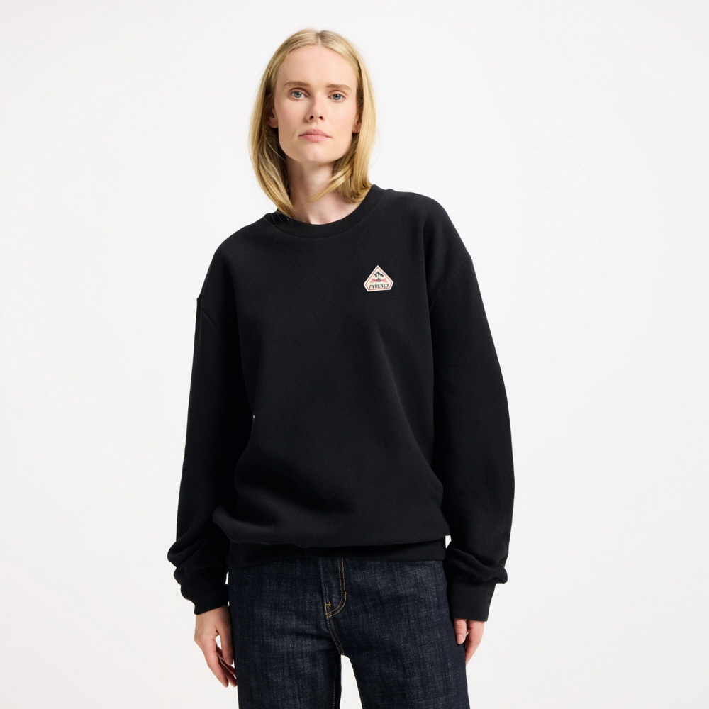 피레넥스 ESCOU 스웨터 인 오가닉 코튼 - 블랙(Pyrenex ESCOU Sweater in Organic Cotton - Black) - 3