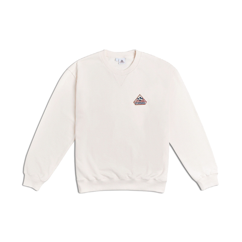 피레넥스 (24FW) 페이즈 스웨터 인 오가닉 코튼 - 착(Pyrenex (24FW) PHASE Sweater in organic cotton - Chalk)