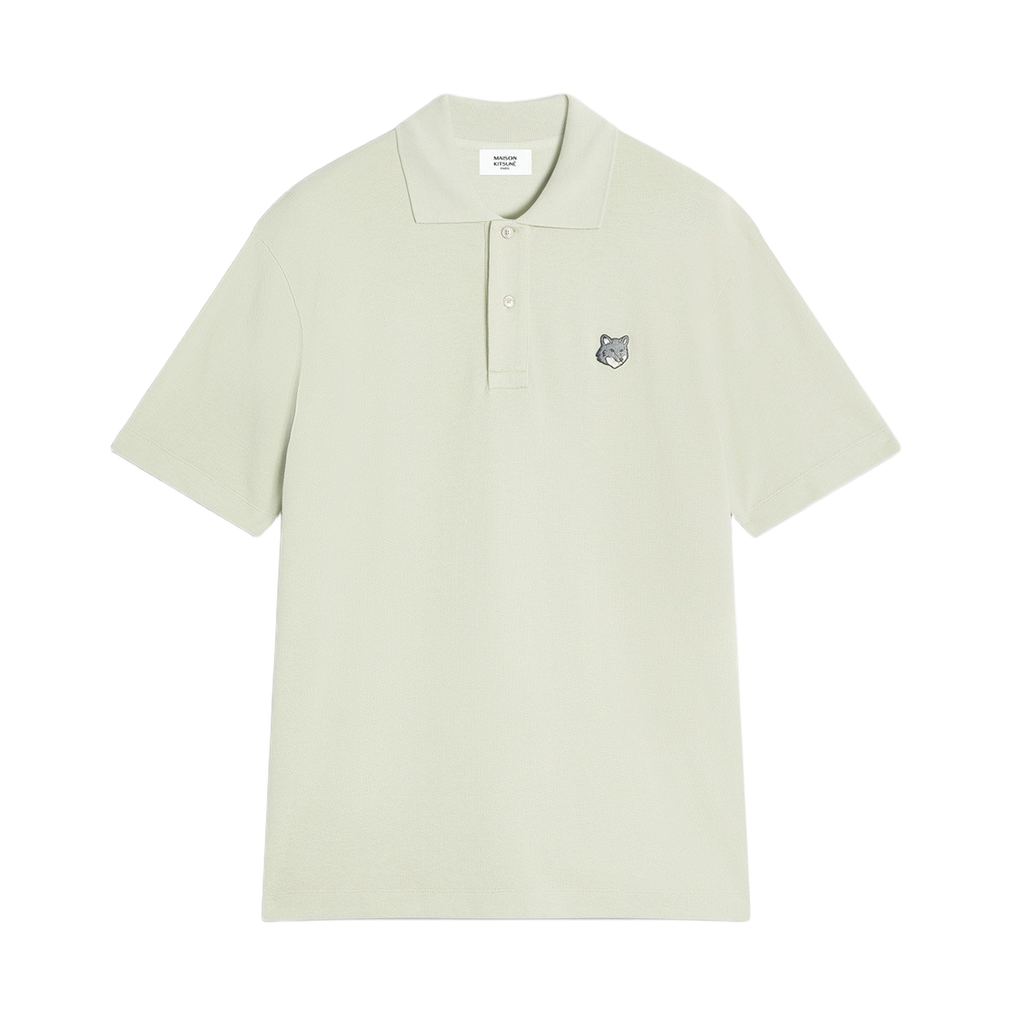 PM00210KP0001-P129 Maison Kitsune Fox Head Comfort Polo Stone Beige