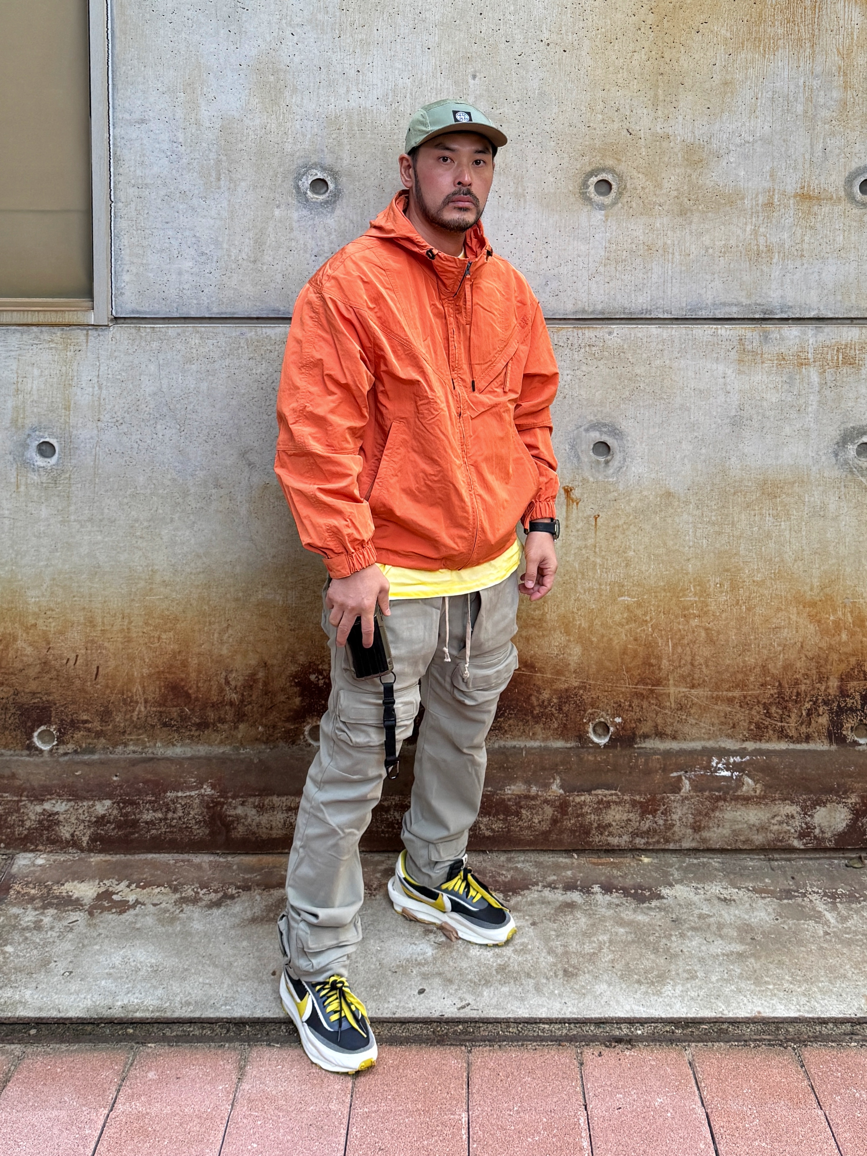 Nike x Sacai x Undercover LDWaffle Black Bright Citron 착용 스타일 - 1