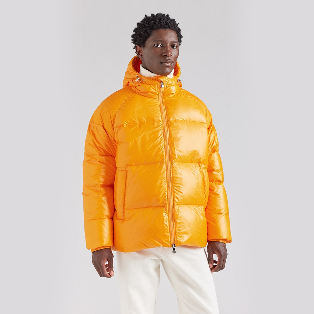 피레넥스 (24FW) 스텐 후디드 유니섹스 다운 자켓 - 카드뮴 옐로우(Pyrenex (24FW) STEN Hooded Unisex Down Jacket - Cadmium Yellow) - 4