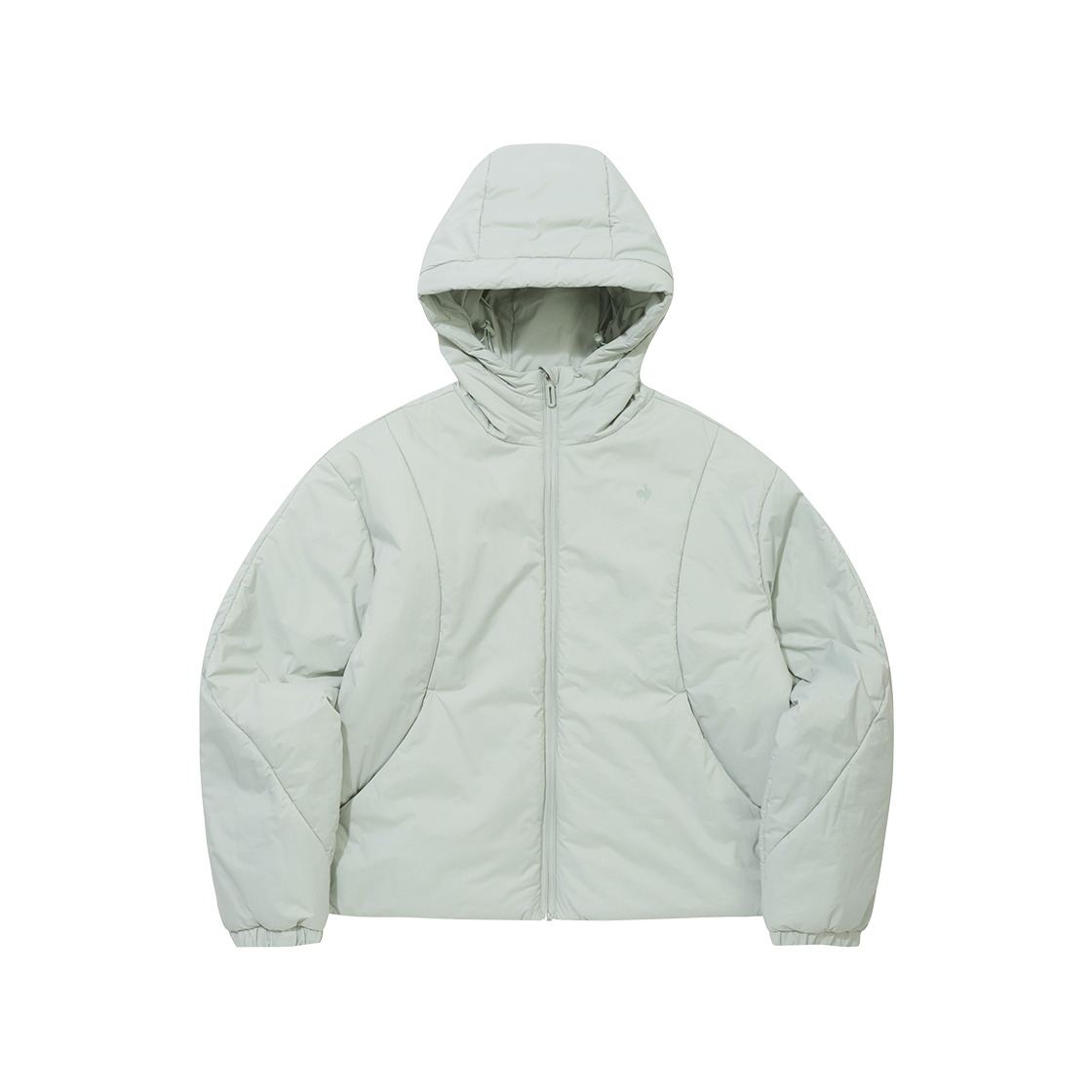 르꼬끄 스포르티브 여성 네쥬 루즈핏 숏 패딩 자켓 - 카키 QQ422OPDO1