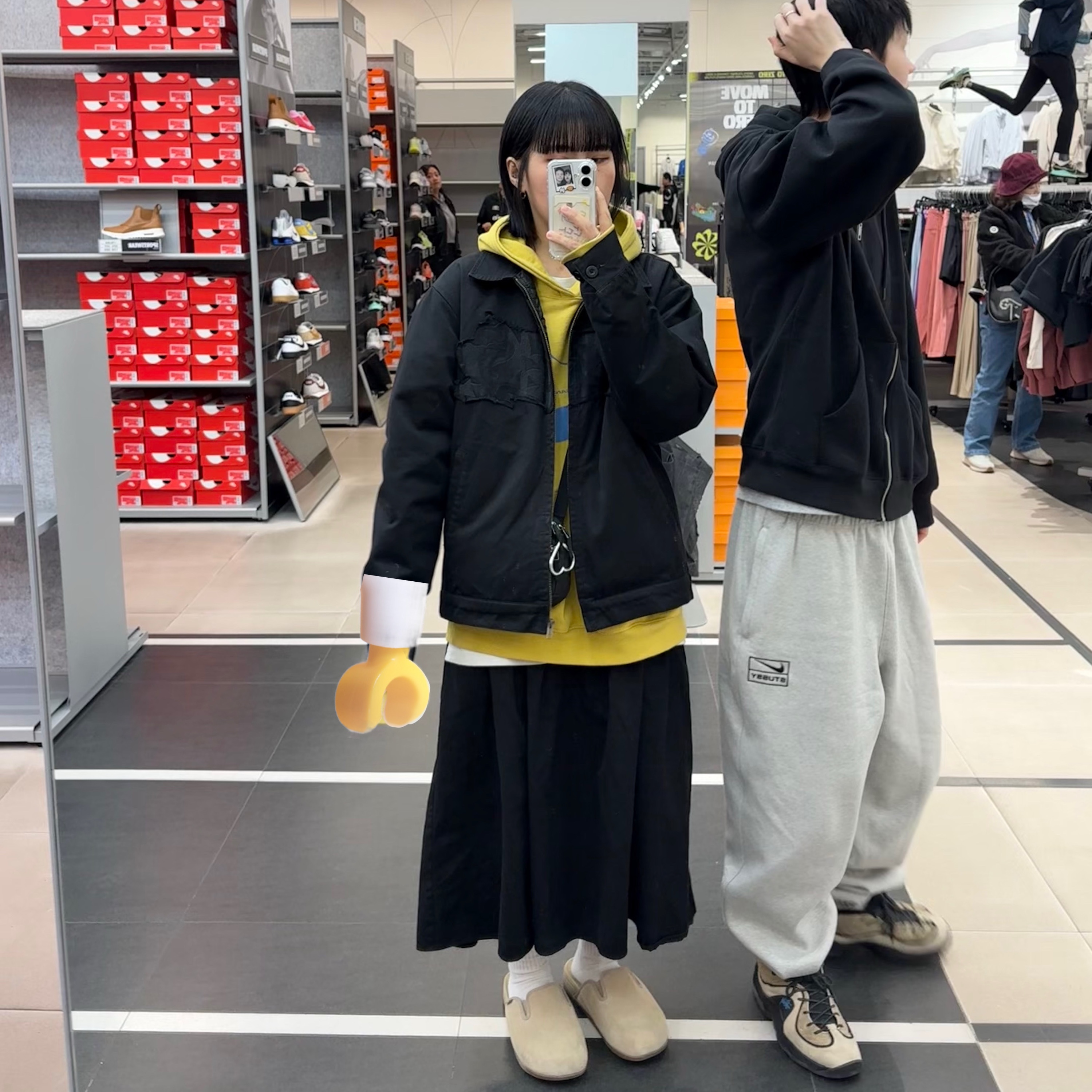 Vans MTE Harbor Mule VR3 Khaki, Nike x Stussy Fleece Pants Grey Heather (FN5231-050) 착용 스타일