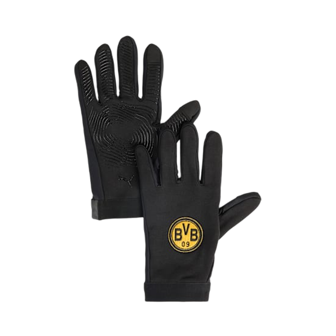 푸마 브루시아 도르트문트 필드 플레이어 글러브 블랙 옐로우(Puma Borussia Dortmund Field Player Gloves Black Yellow)